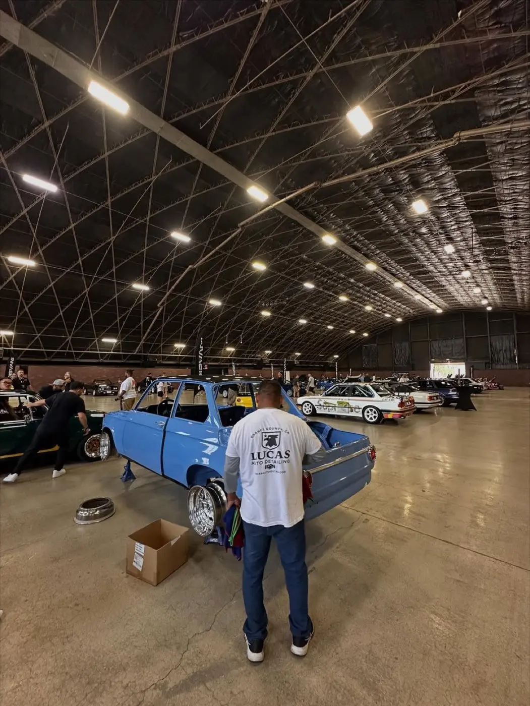 The Lucas Detailing team at an Orange County car show